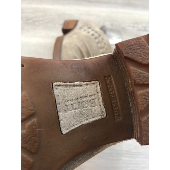 Born Katharina Women's Bootie Brown Suede 6 Casual Comfort Ruched Heel Shoes - Picture 7 of 12